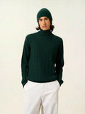 KONA pullover rollkragen zypresse