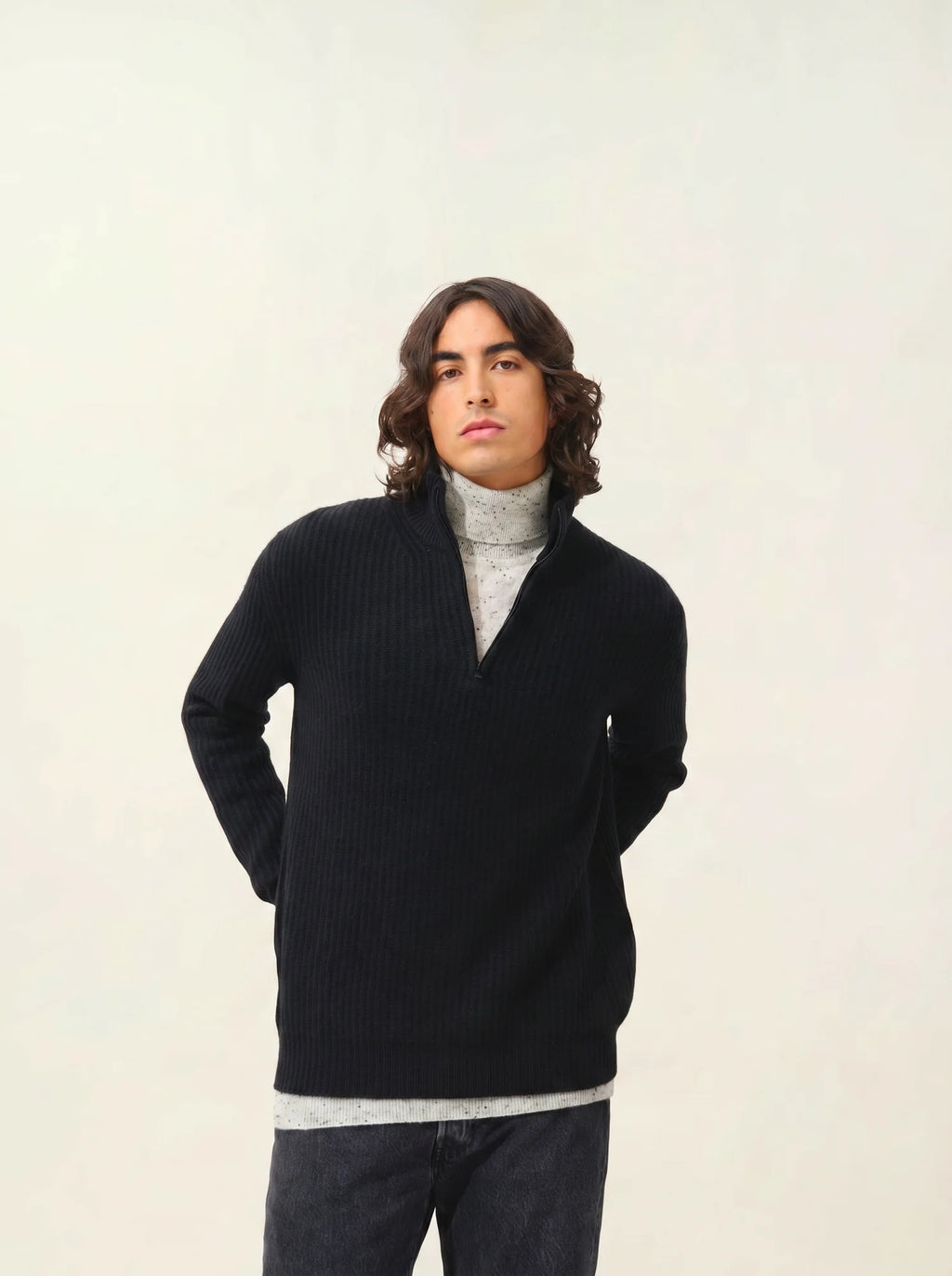LHAMU pullover dockermütze 6-fädig schwarz