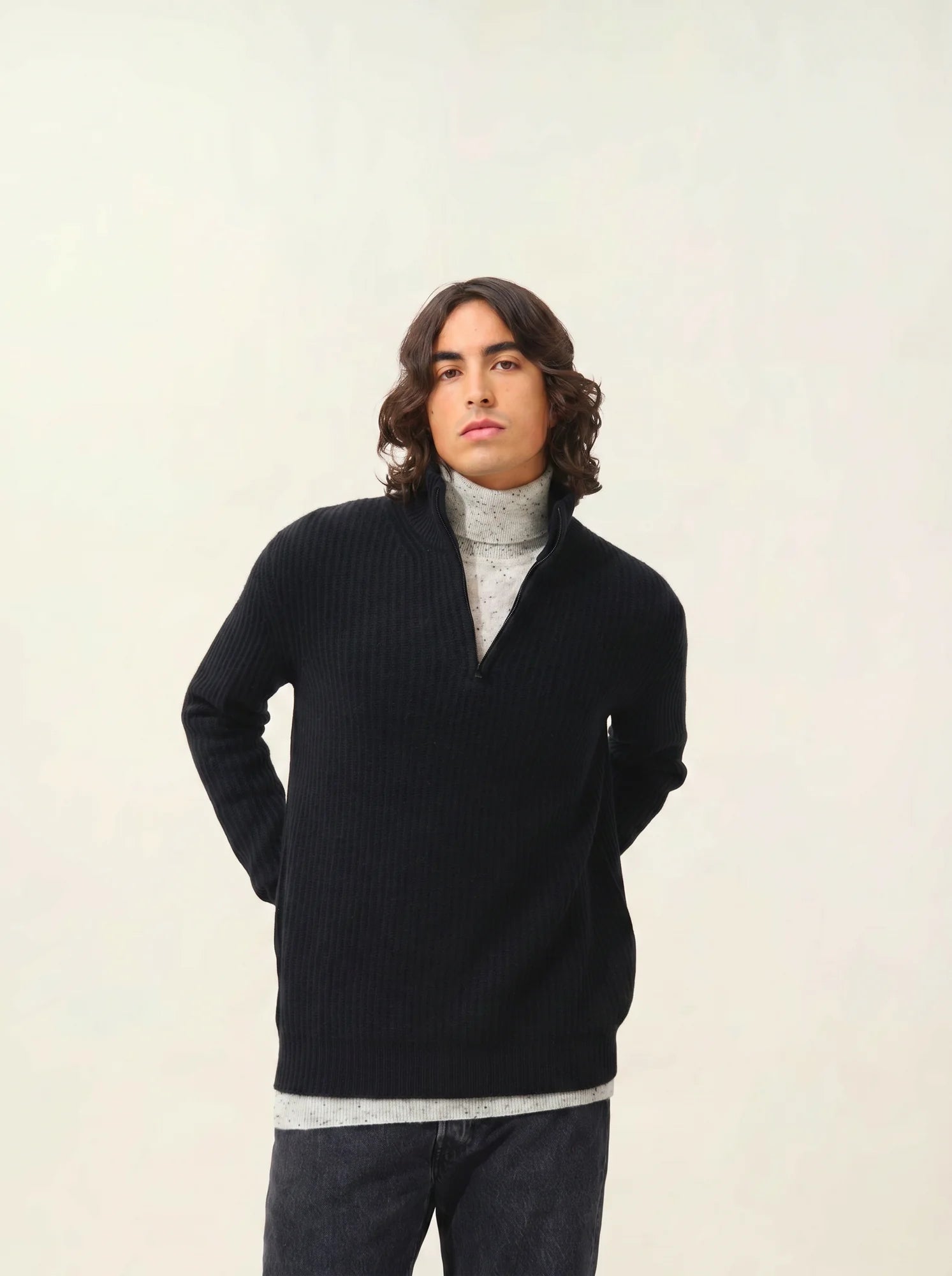 LHAMU pullover dockermütze 6-fädig schwarz