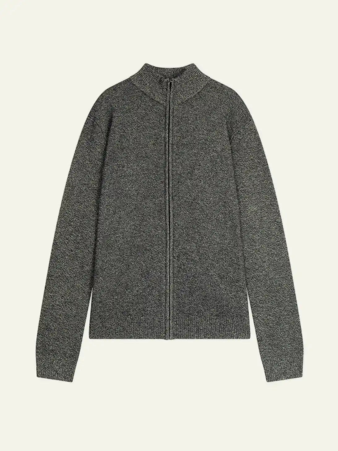 NAT gilet zippé col camionneur 4 fils noir et blanc