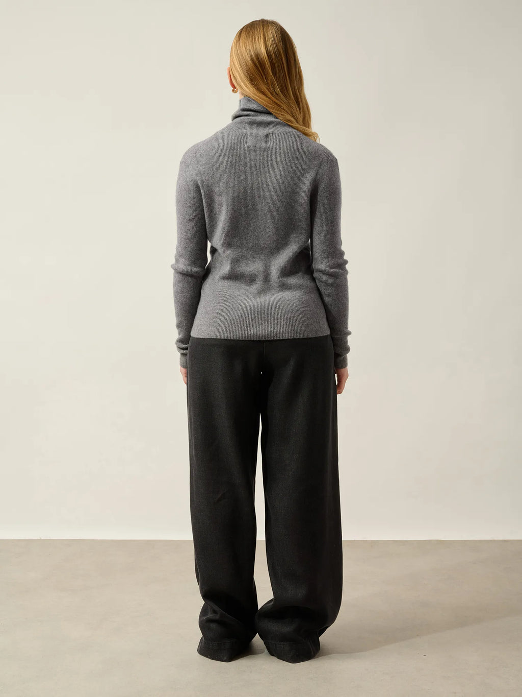 SUZIE pullover rollkragen flanelle meliert