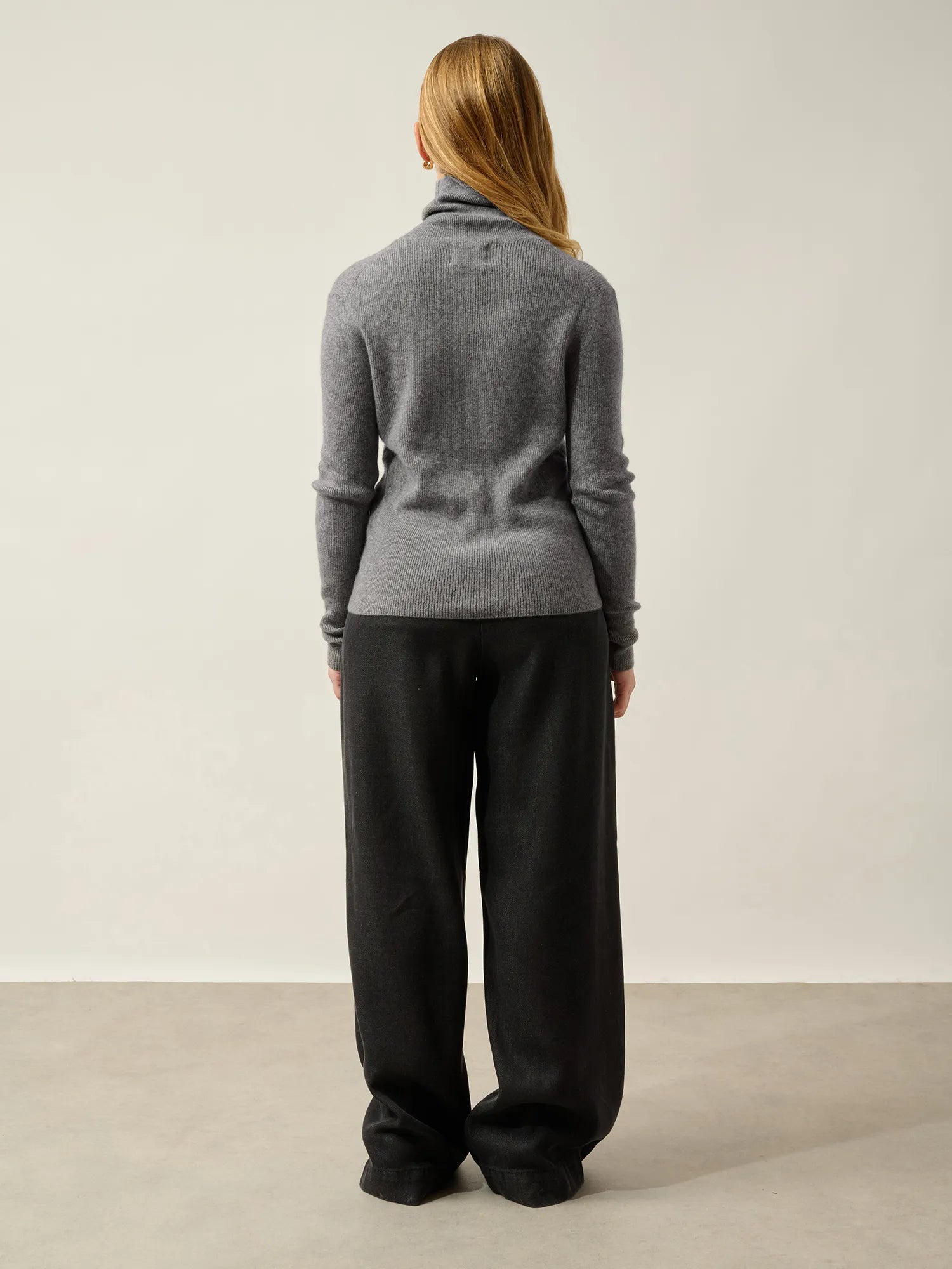 SUZIE pullover rollkragen flanelle meliert