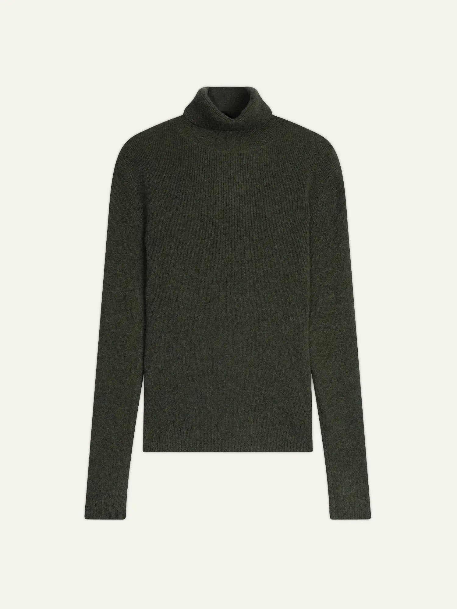 SUZIE pullover rollkragen khaki meliert