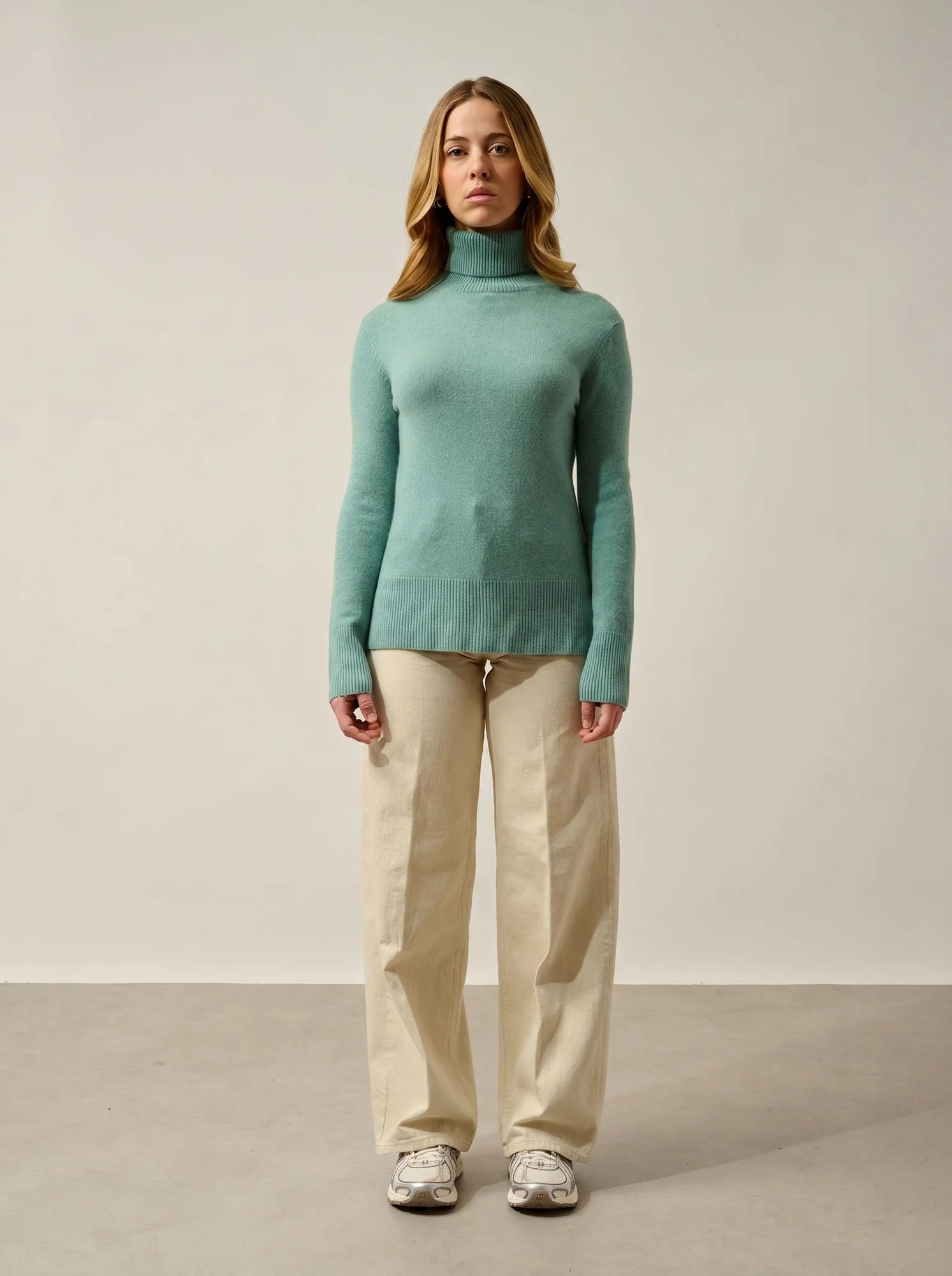 SUZIE pullover rollkragen grün meliert