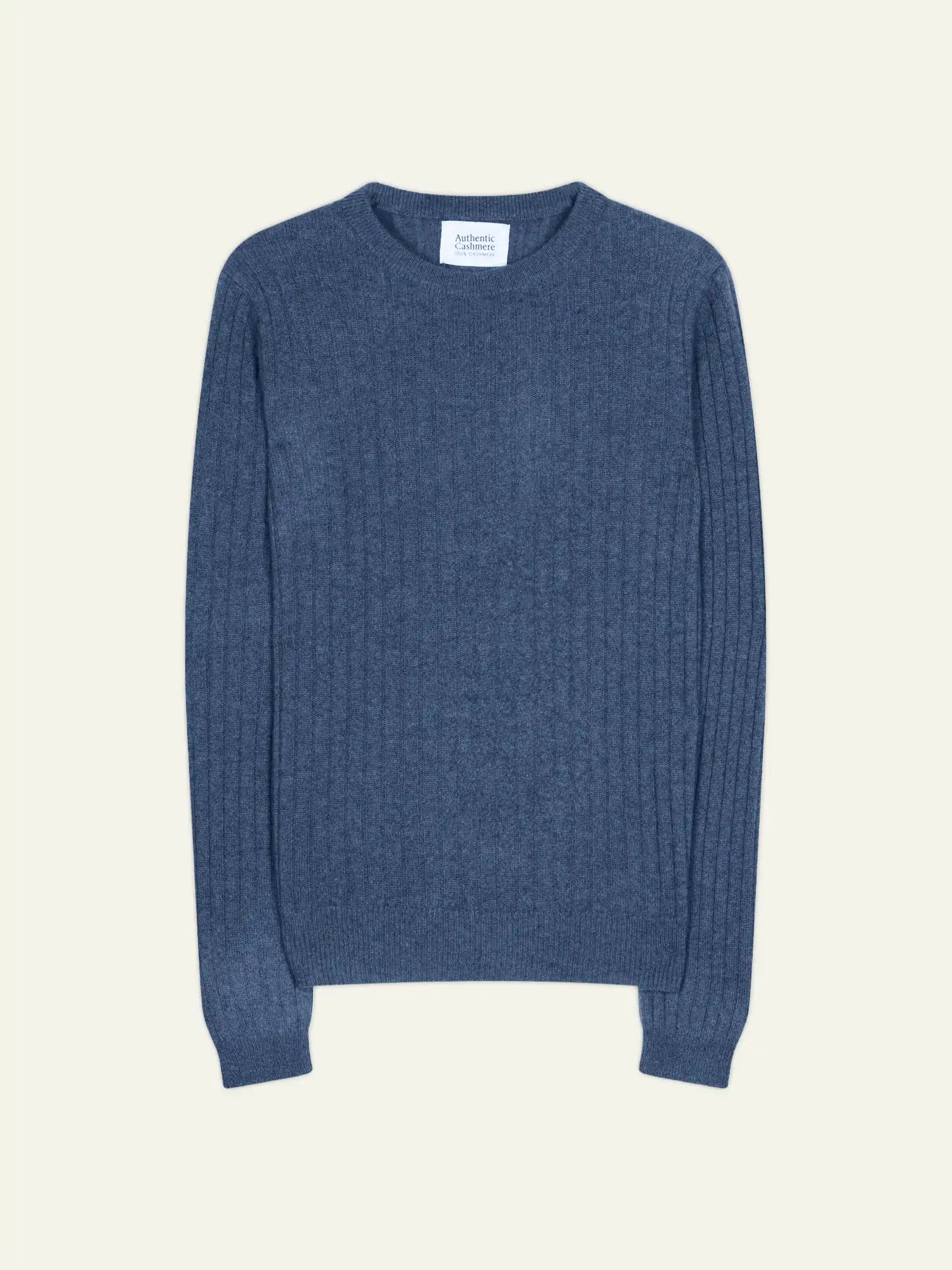 BELLA sweater crew neck denim blue