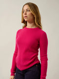 BELLA Sweater Crew Neck Fuchsia