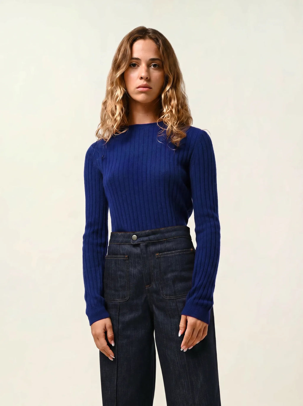 BELLA Pullover Rundhalsausschnitt Ultramarin