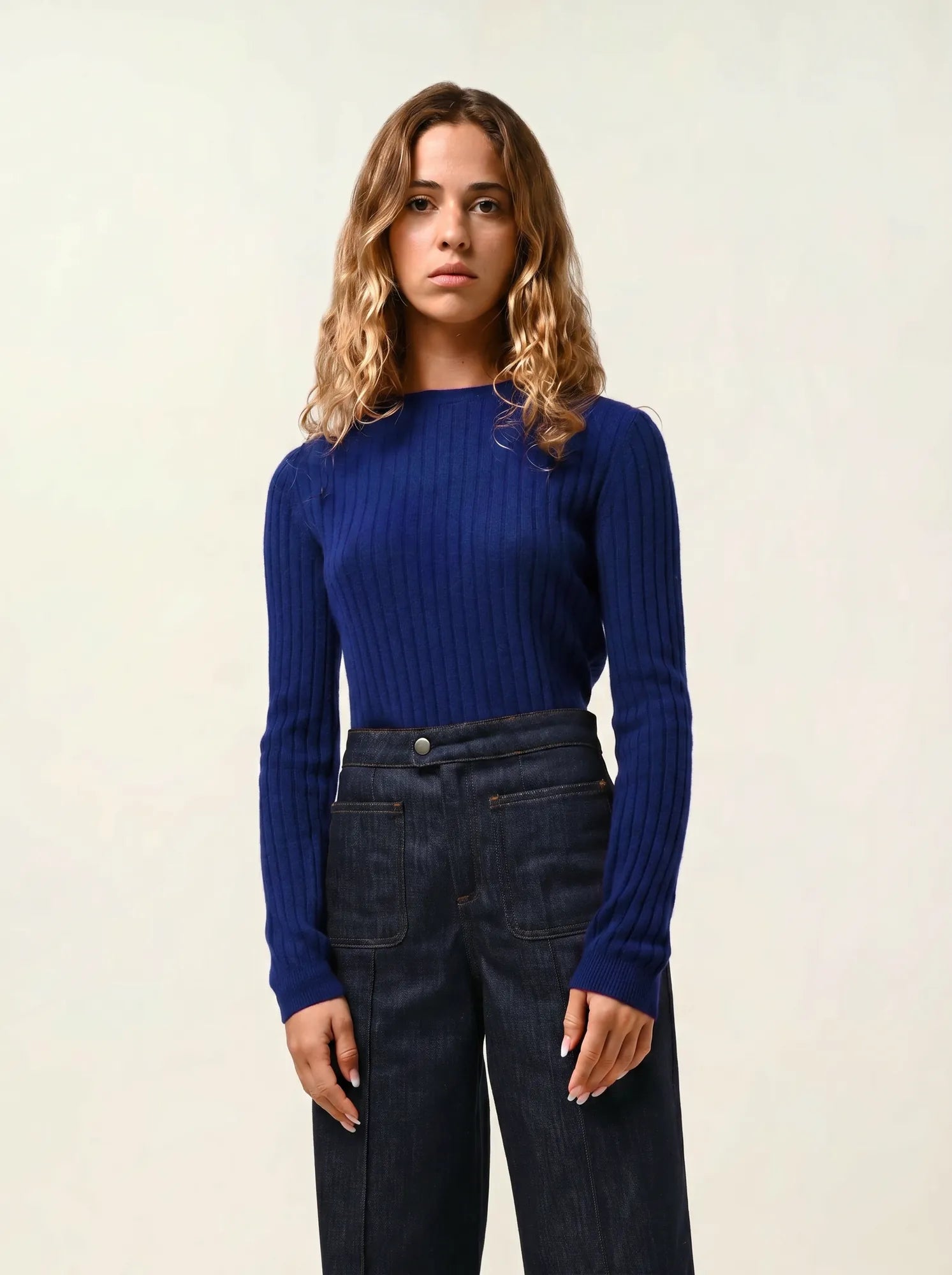 BELLA Pullover Rundhalsausschnitt Ultramarin