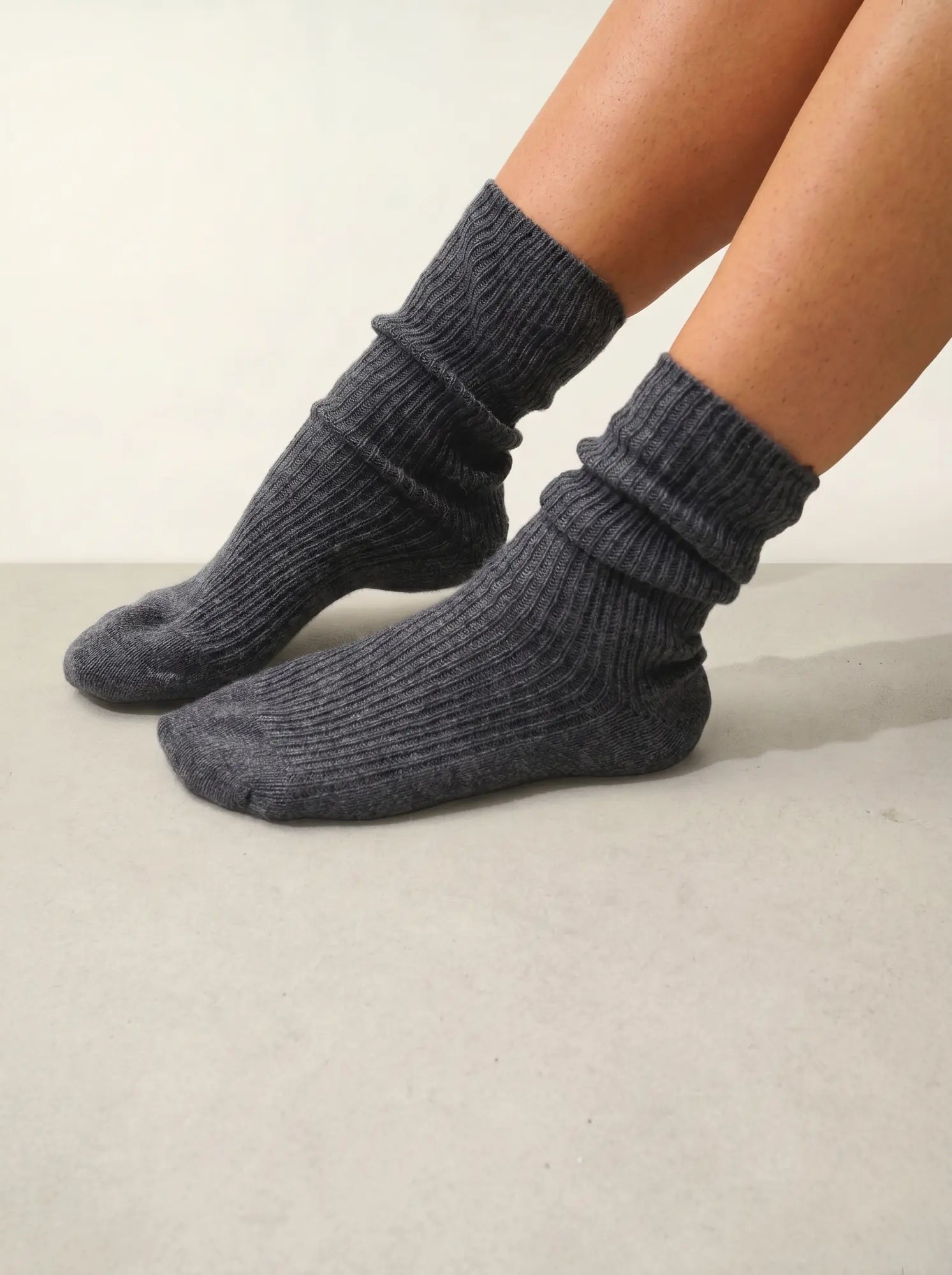 CHEWILA Socks 4 Ply Heather Charcoal
