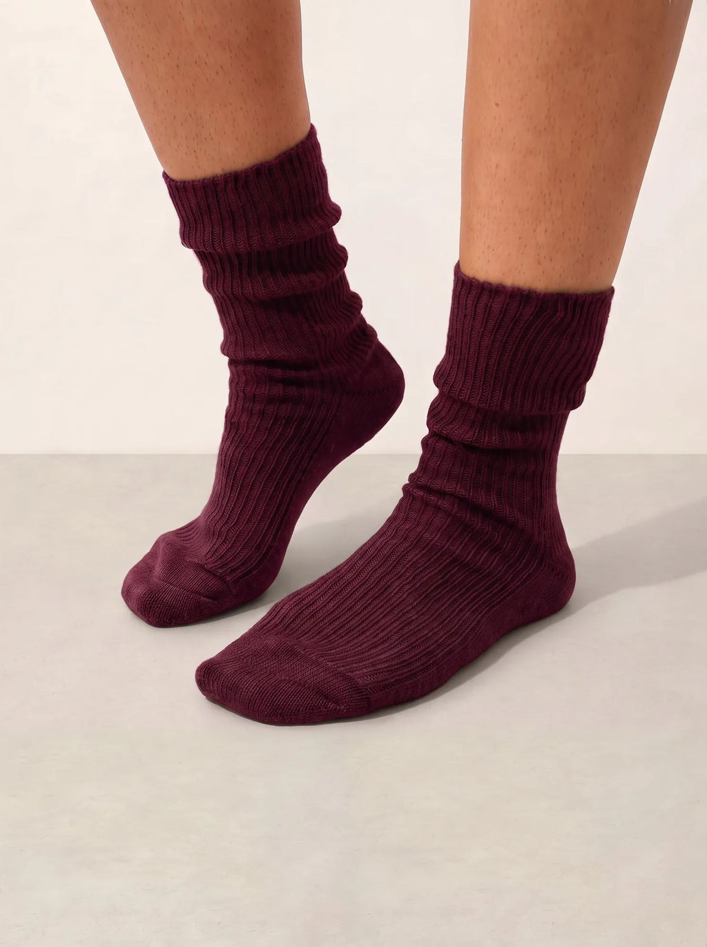 CHEWILA Chaussettes 4 Fils Bordeaux