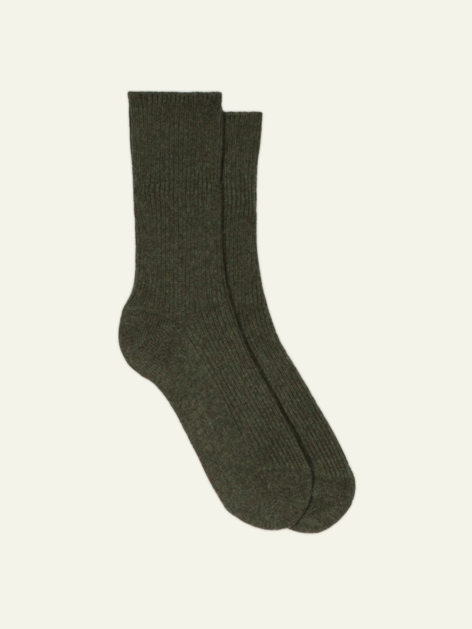 CHEWILA Socken 4-fädig Khaki meliert