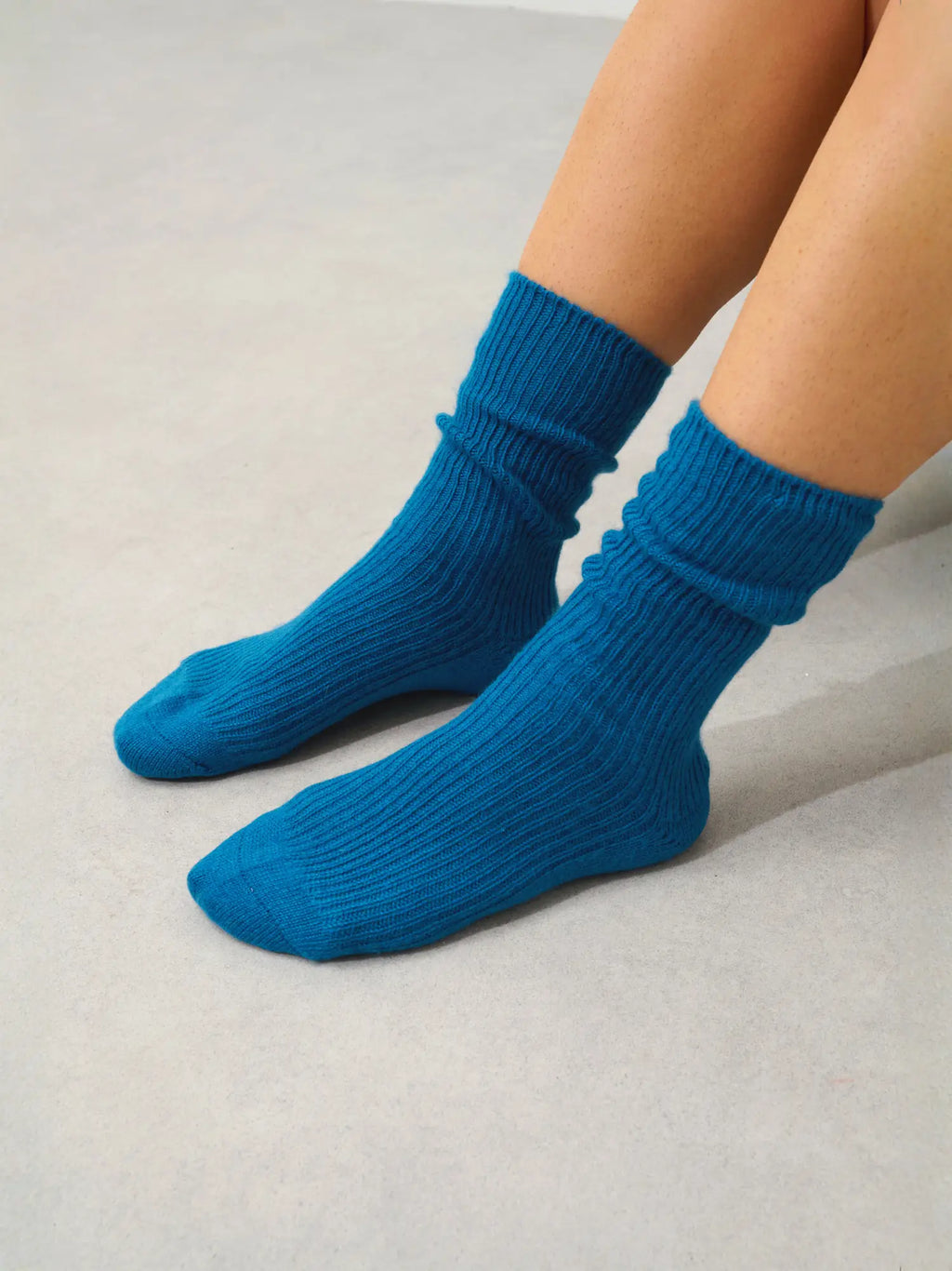 CHEWILA Socken 4-fädig Pfauenblau