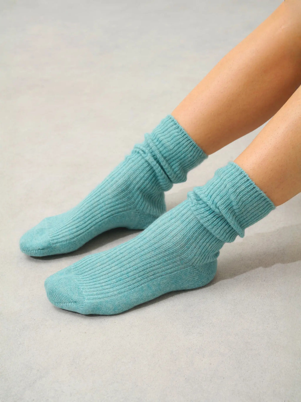 CHEWILA chaussettes 4 fils vert chiné