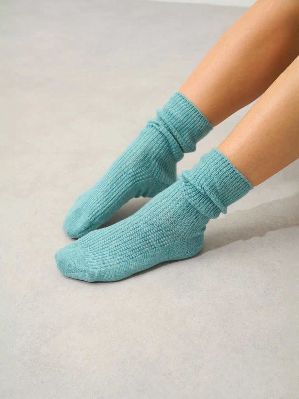 CHEWILA chaussettes 4 fils vert chiné