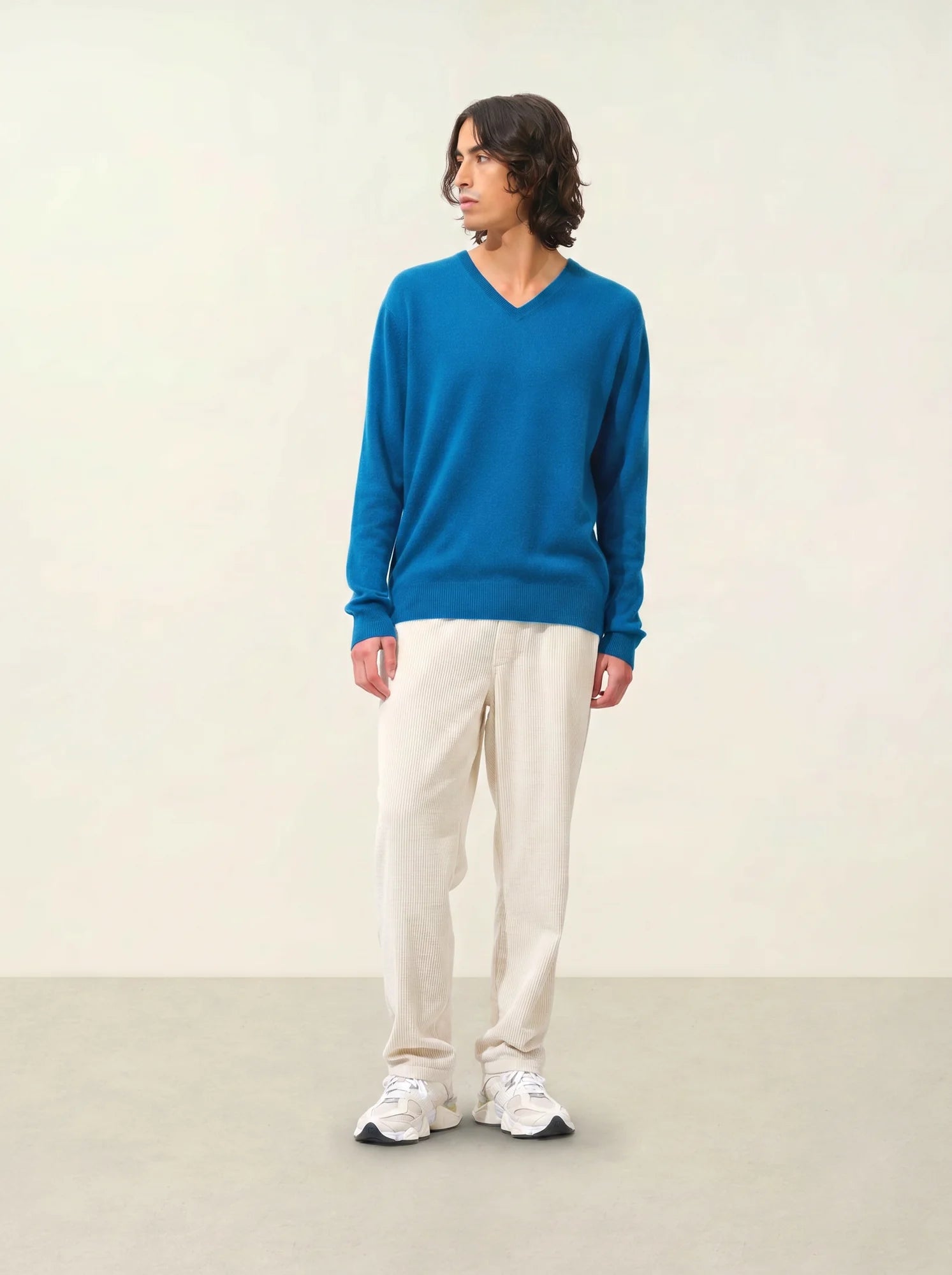 AGEL pullover v-ausschnitt pfau