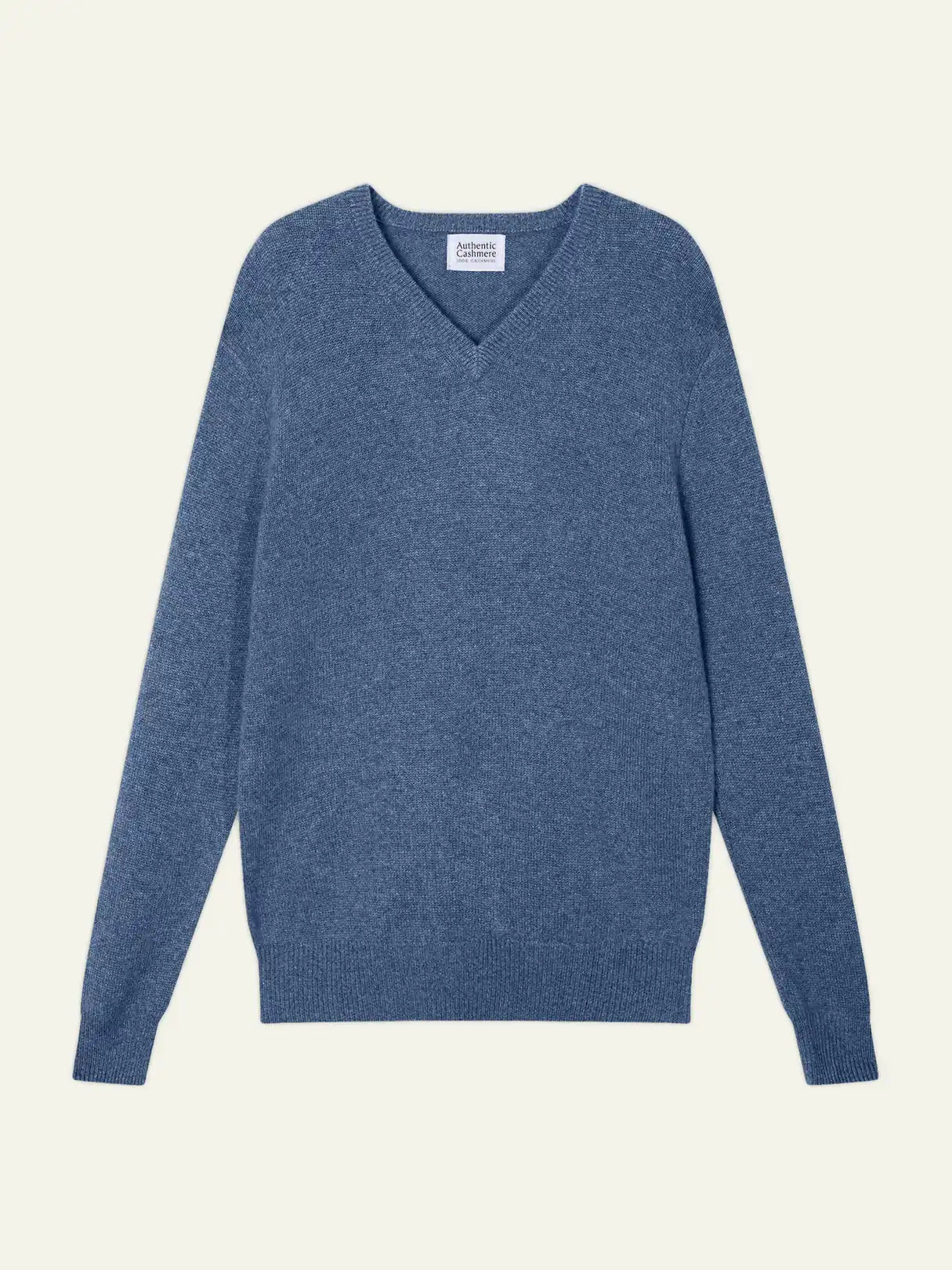 VICTOR pullover v-ausschnitt 4-fädig blau denim