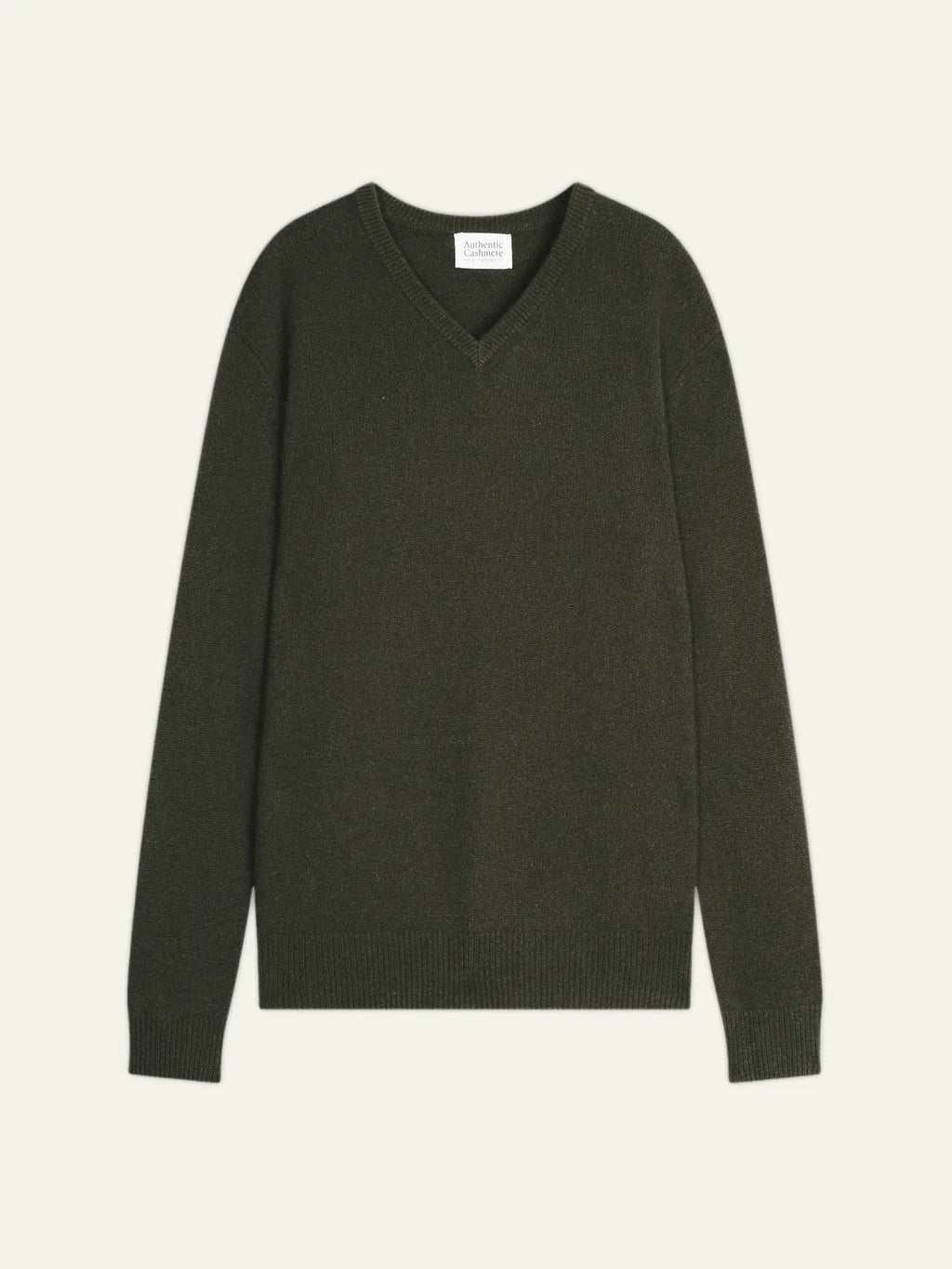 VICTOR sweater v-neck 4 ply khaki