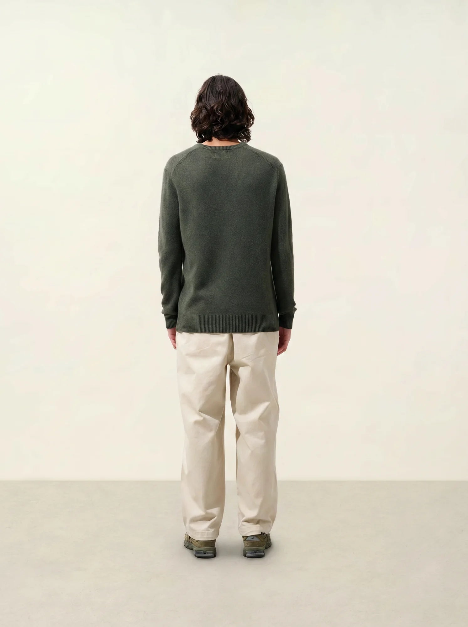 VICTOR pullover v-ausschnitt 4-fädig khaki