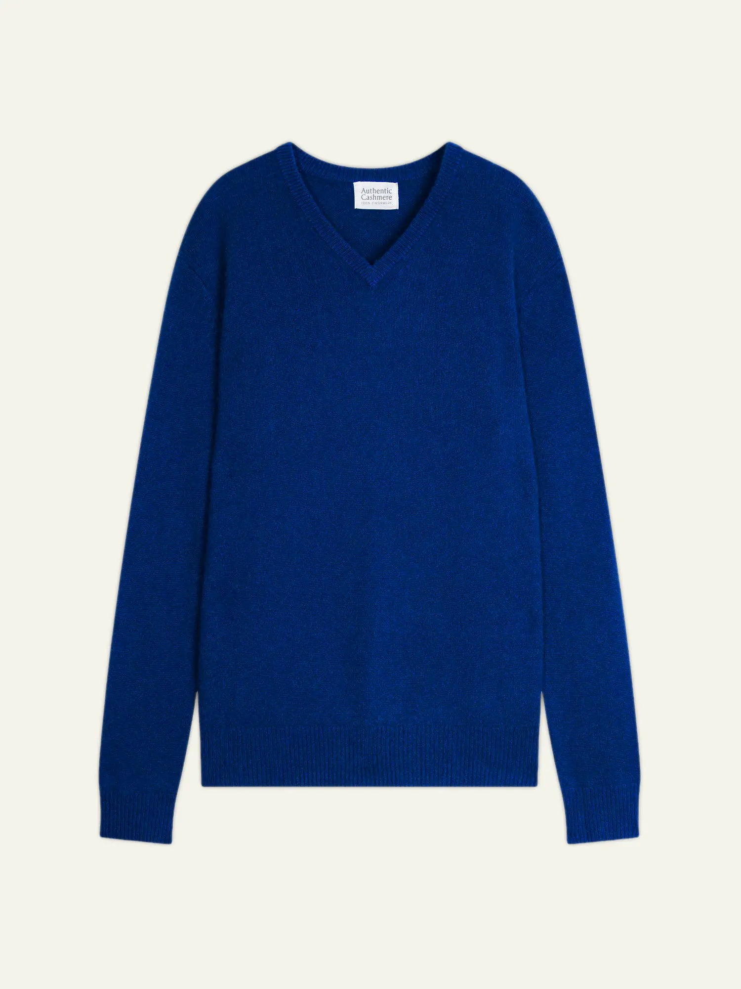 VICTOR pull col V 4 fils outremer