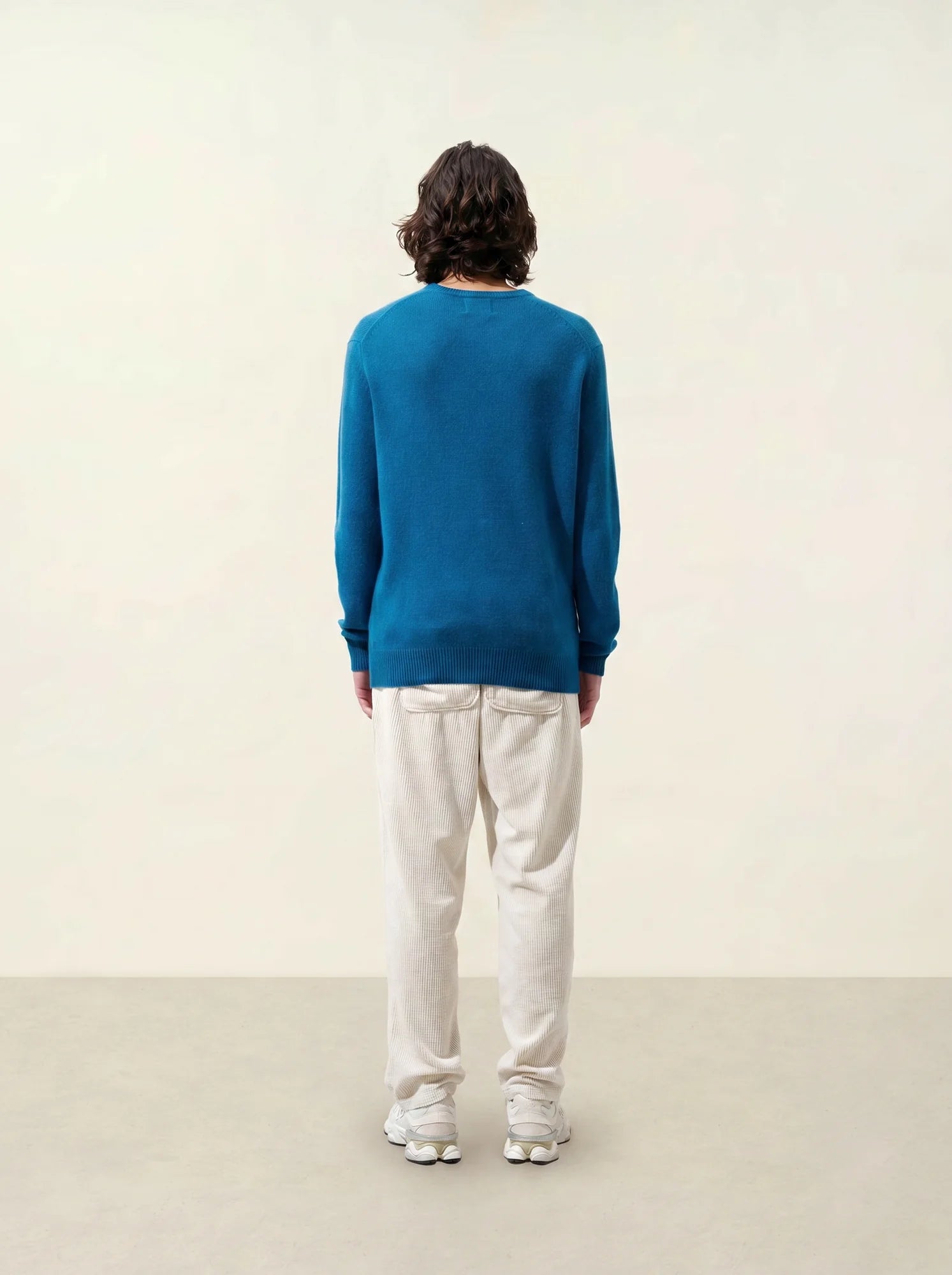 VICTOR pullover v-ausschnitt 4-fädig pfau
