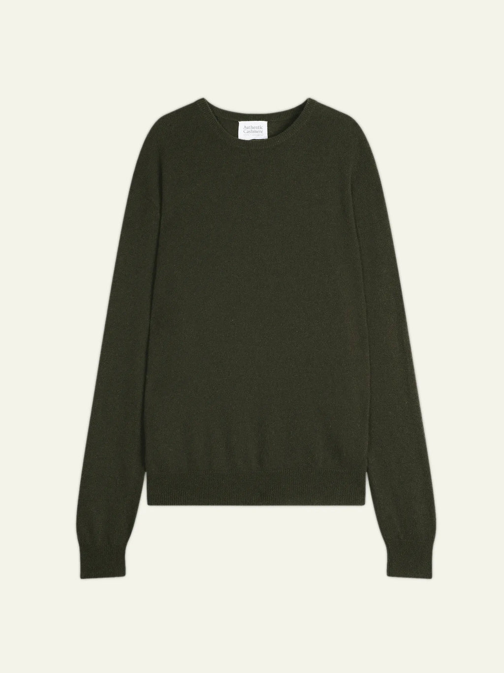 AIGLIÈRE Pullover Rundhalsausschnitt Khaki