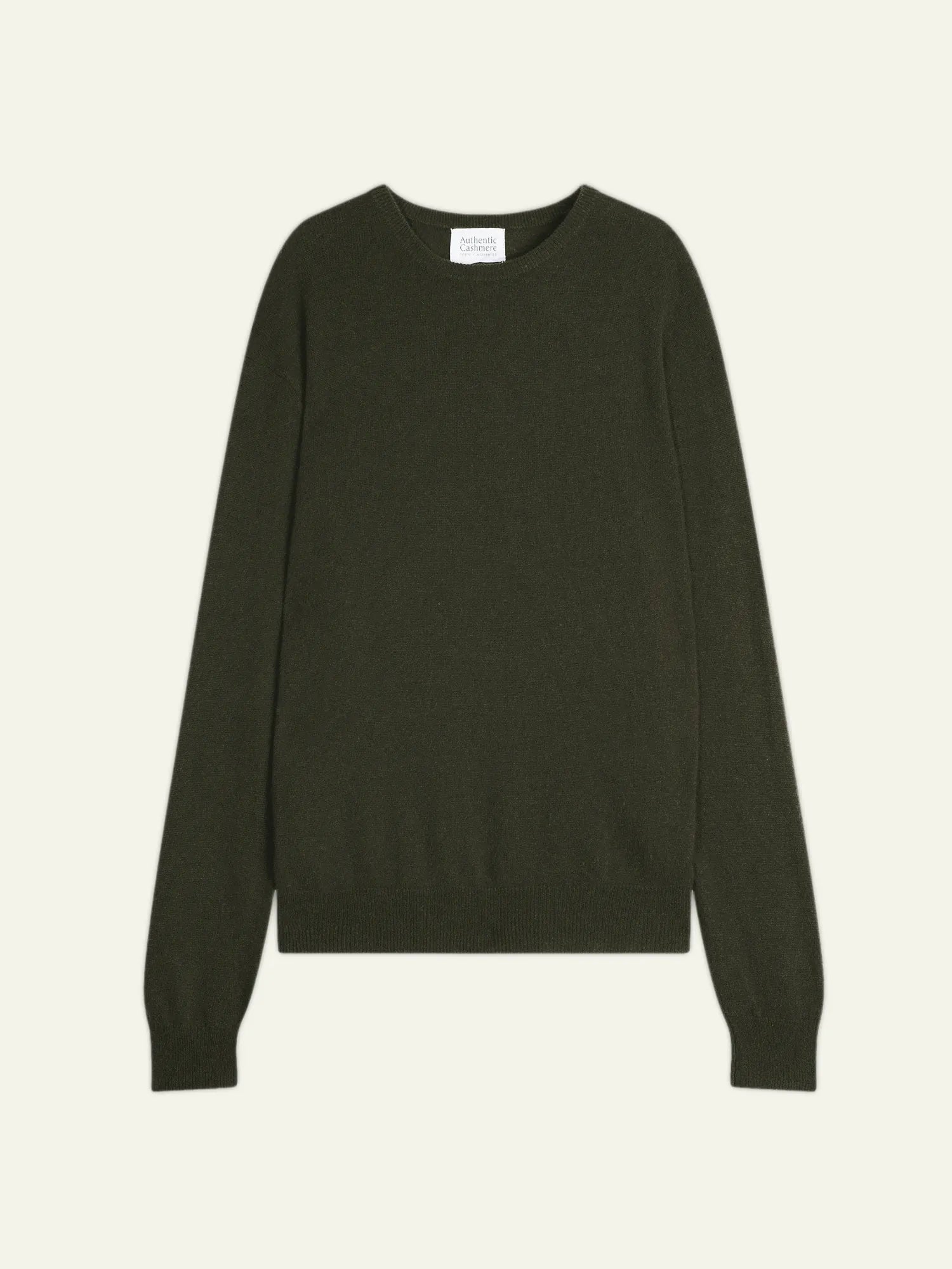 AIGLIÈRE pullover rundhalsausschnitt khaki
