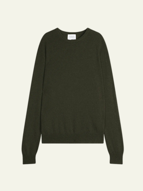 AIGLIÈRE pull col rond kaki