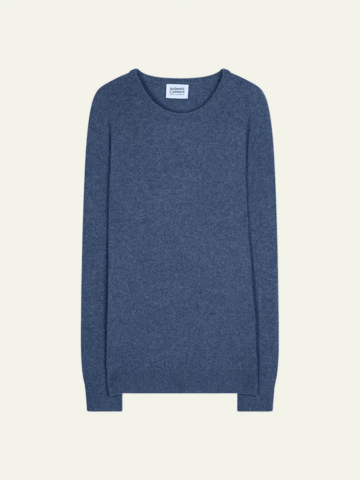 VICTO pullover rundhalsausschnitt 4-fädig blau denim