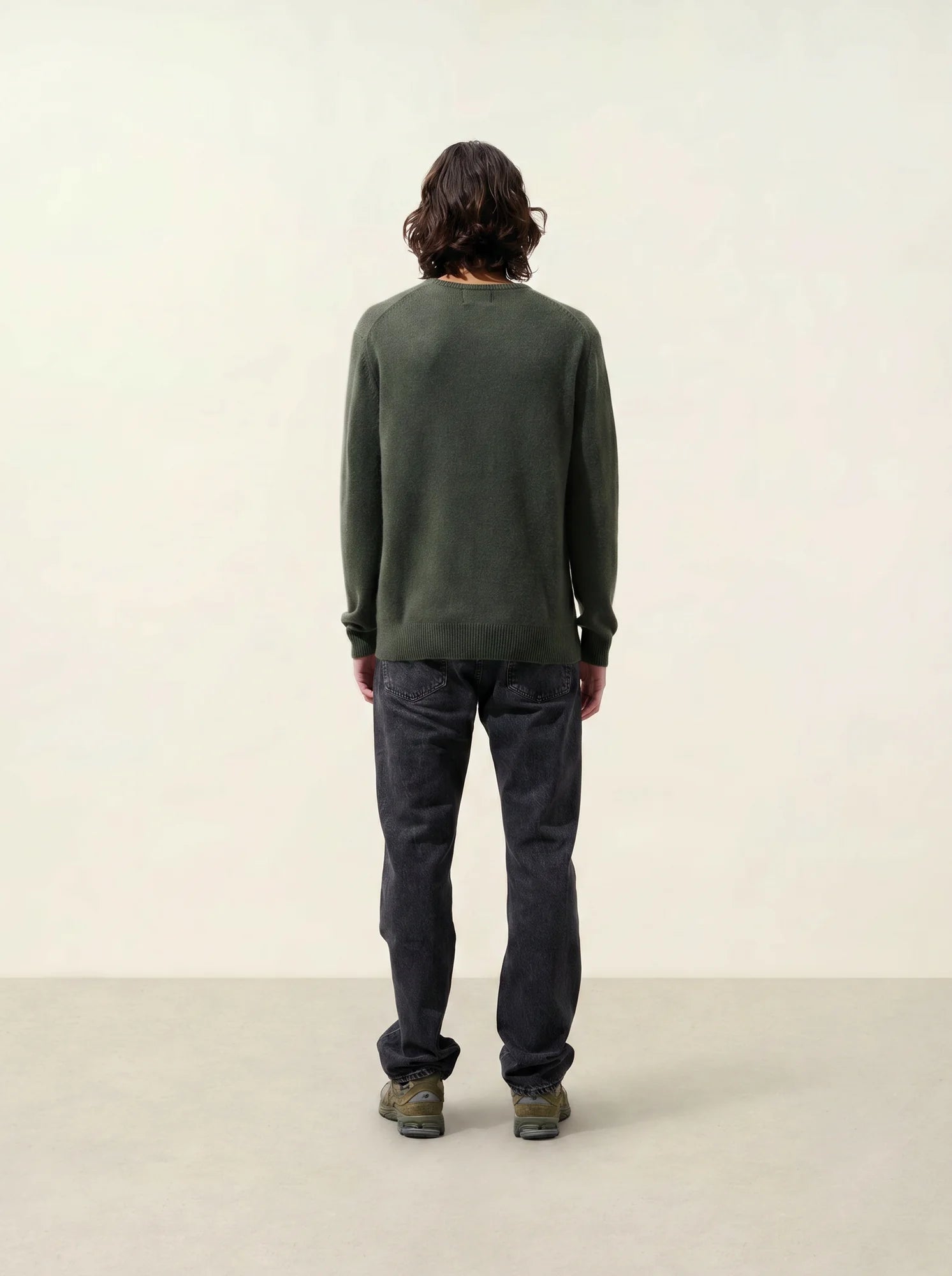 VICTO pullover rundhalsausschnitt 4-fädig khaki
