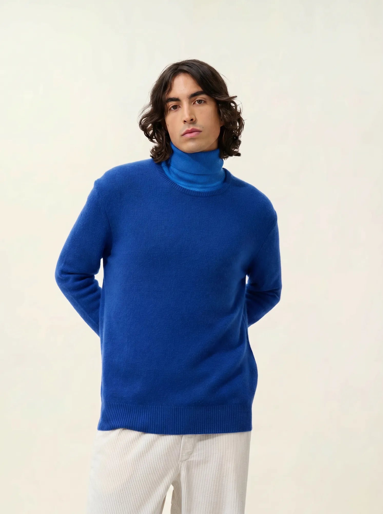 VICTO pullover rundhalsausschnitt 4-fädig ultramarin