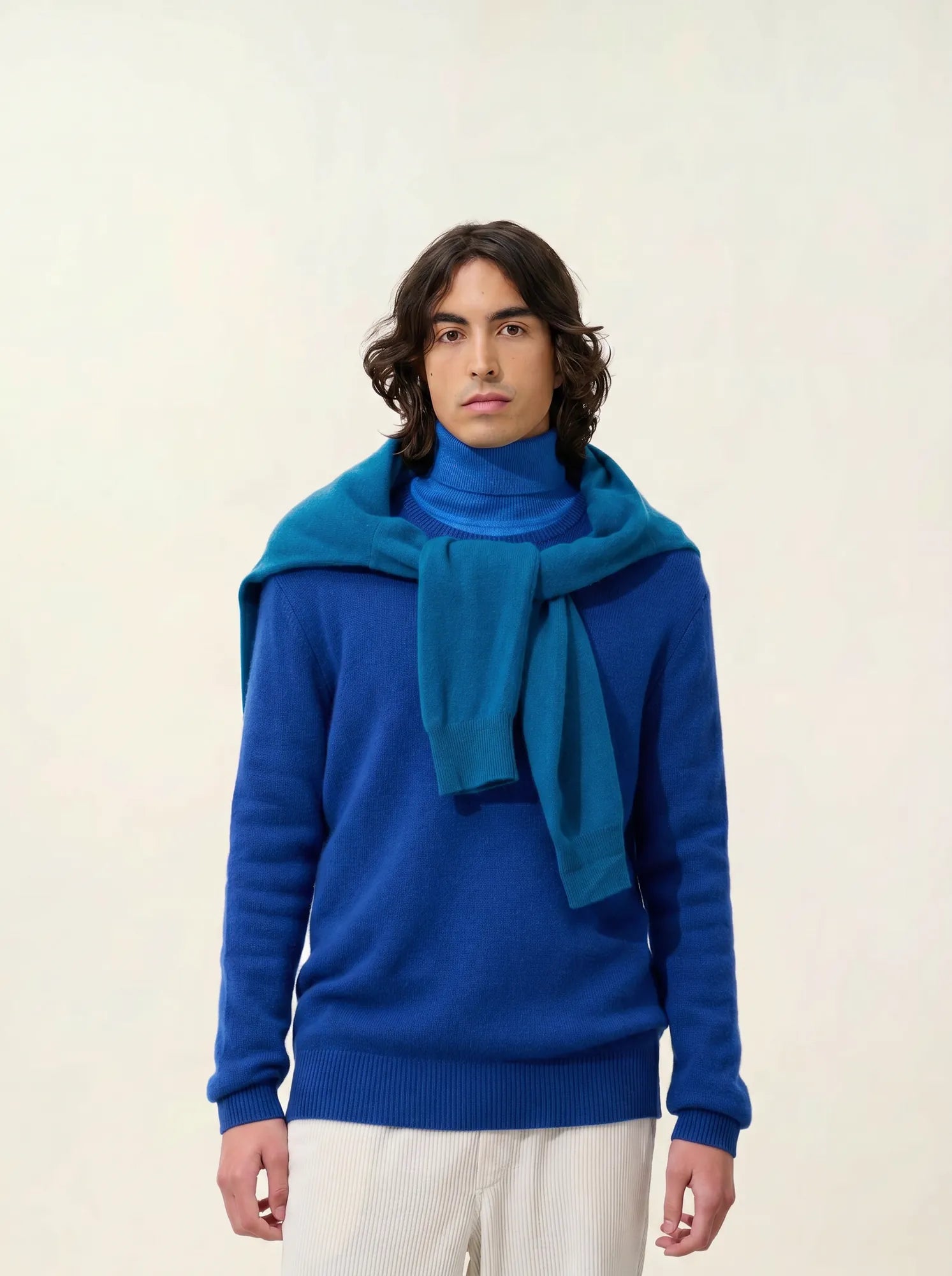 VICTO pullover rundhalsausschnitt 4-fädig ultramarin