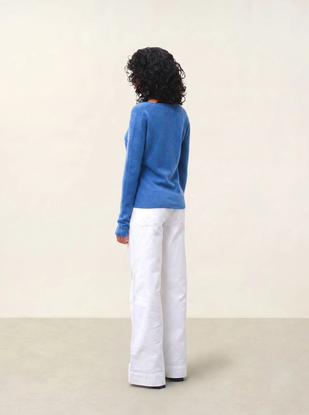 GALISE Pullover V-Ausschnitt Denimblau
