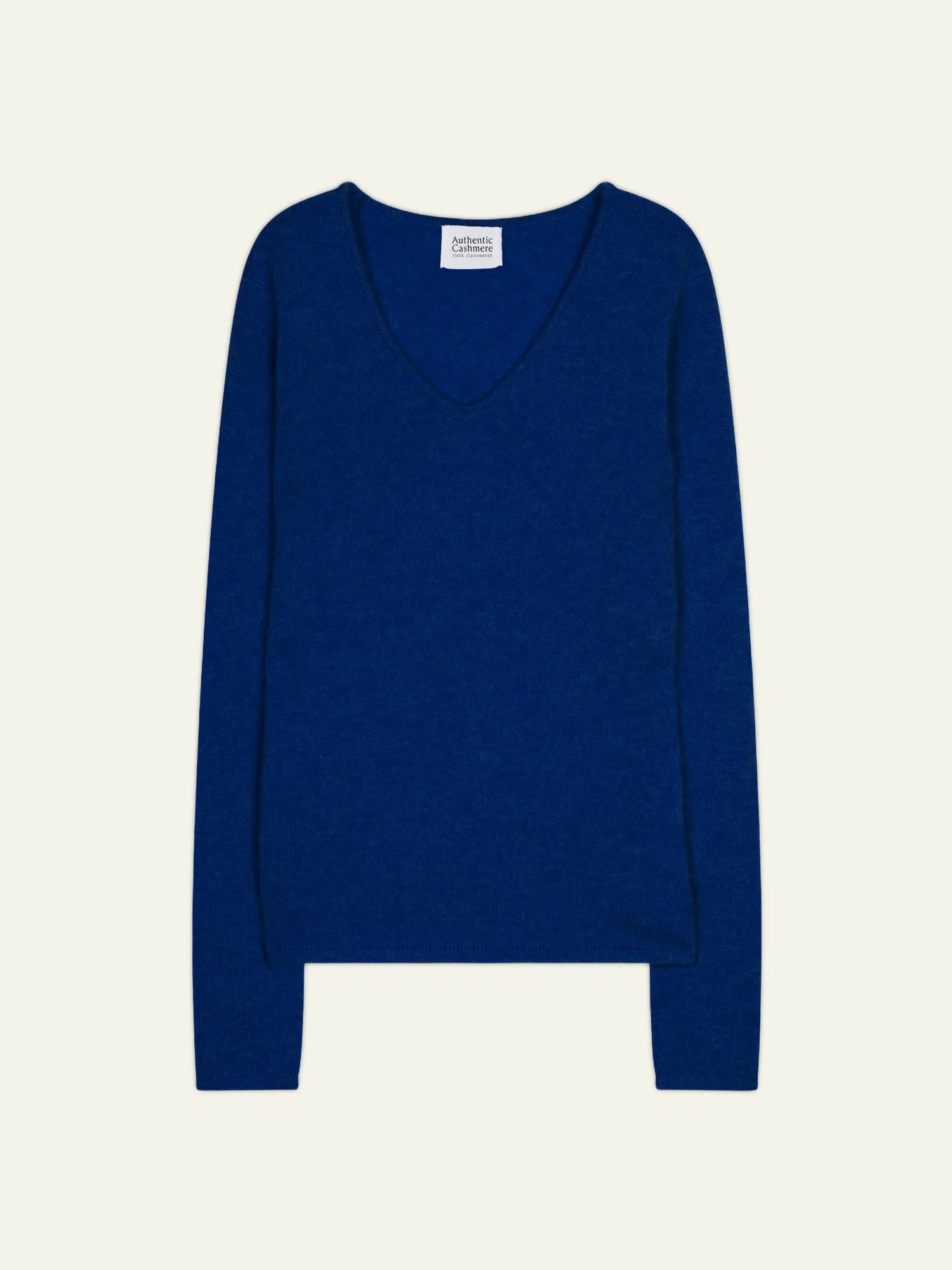 CHELSEA pull col V 4 fils outremer
