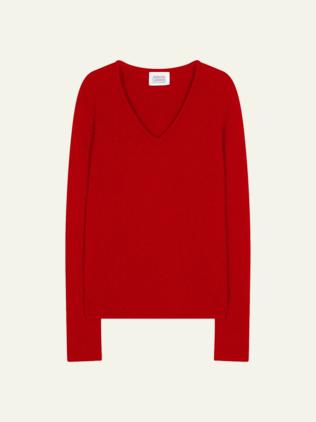 CHELSEA Pullover V-Ausschnitt 4-fädig Rot