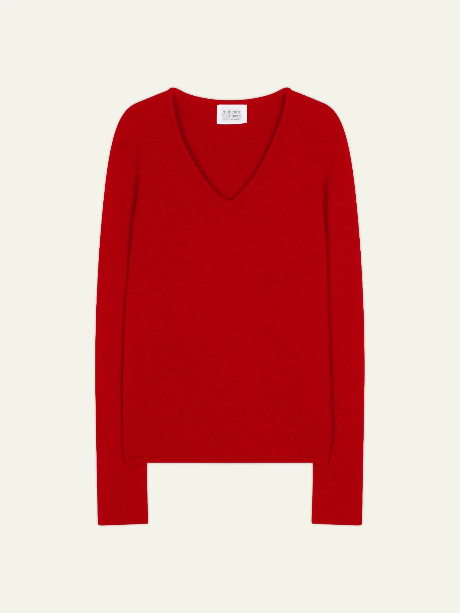 CHELSEA Pullover V-Ausschnitt 4-fädig Rot