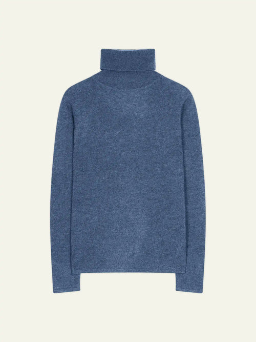 BISE sweater turtleneck denim blue