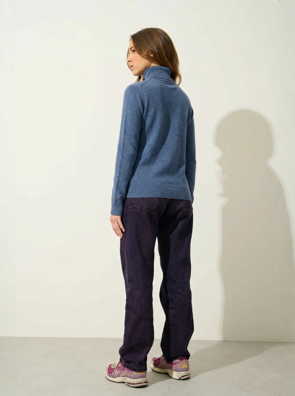 BISE Pullover Rollkragen Denimblau