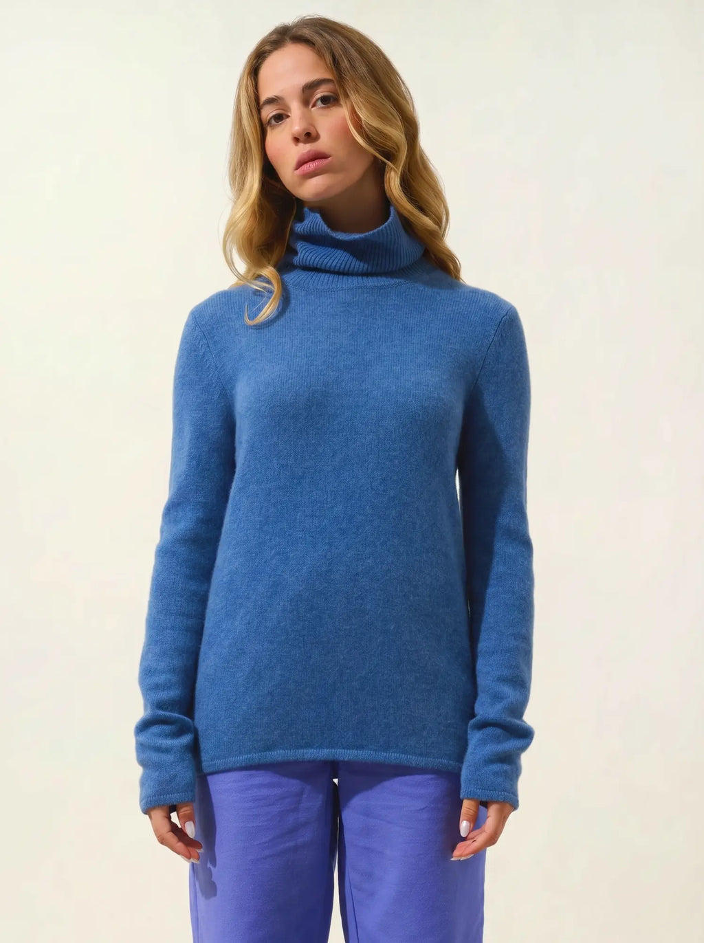 TED Pullover Rollkragen 4-fädig Denimblau