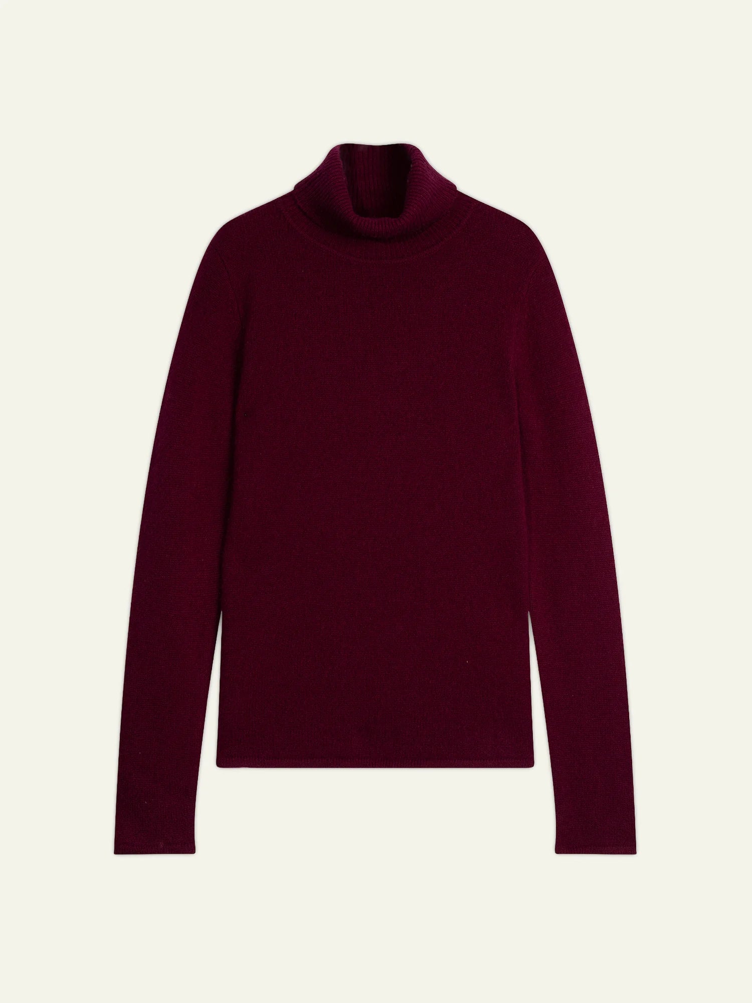 TED pull col roulé 4 fils bordeaux