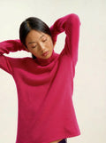 TED Pullover Rollkragen 4-fädig Fuchsia