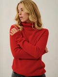 TED pullover rollkragen 4-fädig rot