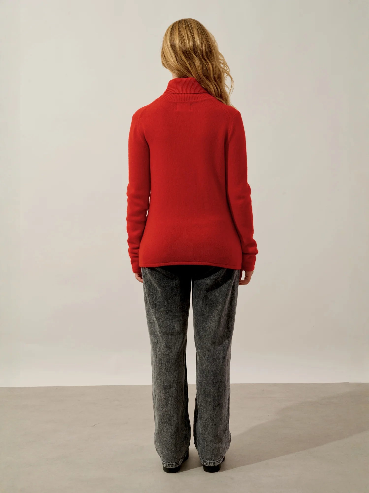 TED pullover rollkragen 4-fädig rot