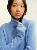 TED Sweater Turtleneck 4 Ply Sky