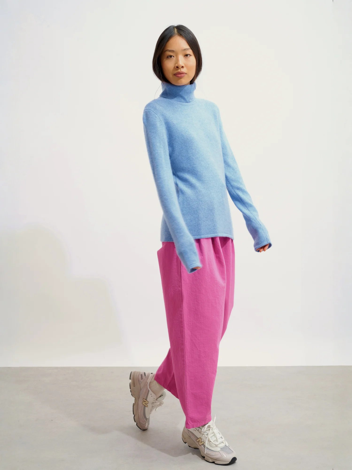 TED Sweater Turtleneck 4 Ply Sky