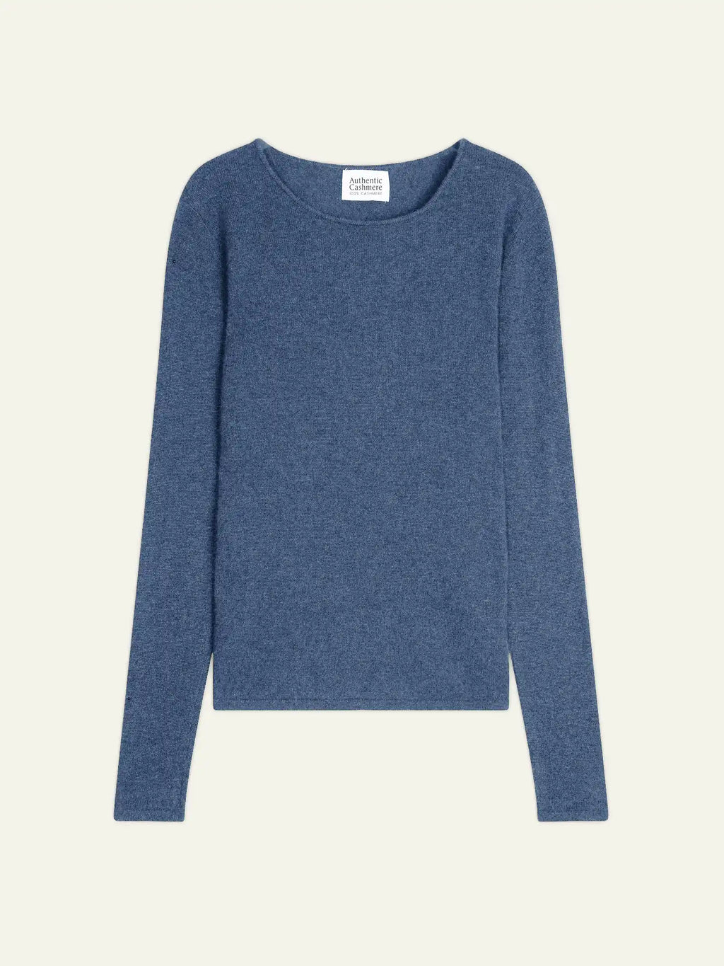 EPÉNA pull col rond bleu denim