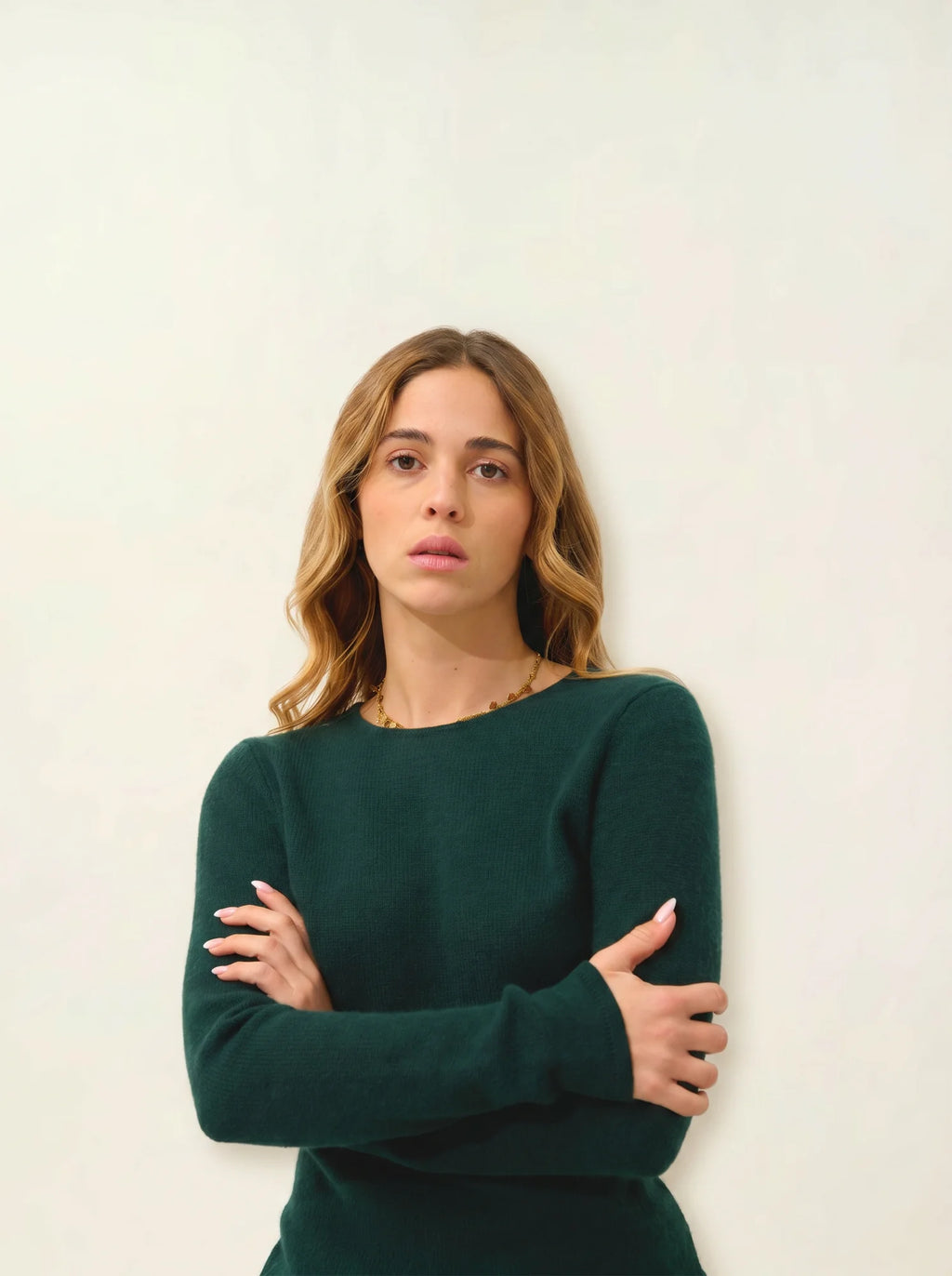 IVY sweater crew neck 4 ply cypress