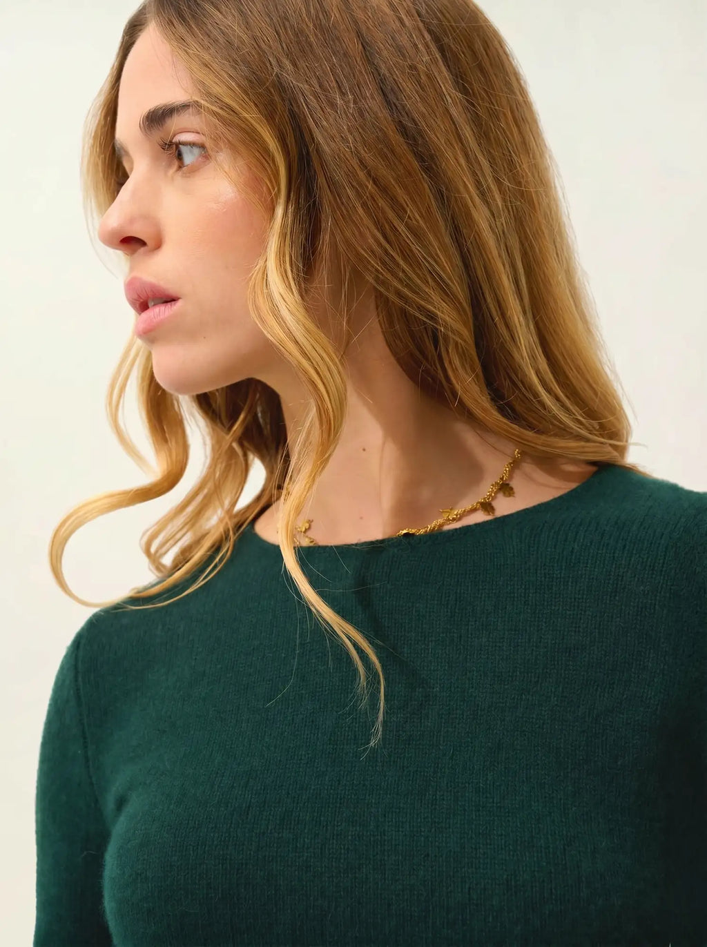 IVY sweater crew neck 4 ply cypress