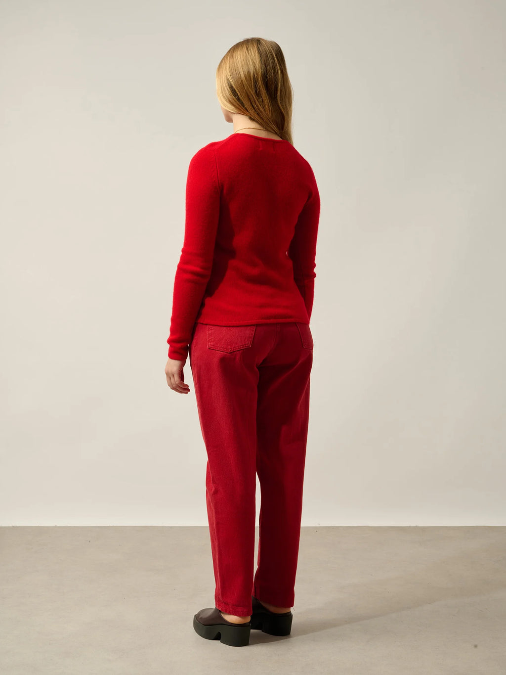 IVY sweater crew neck 4 ply red