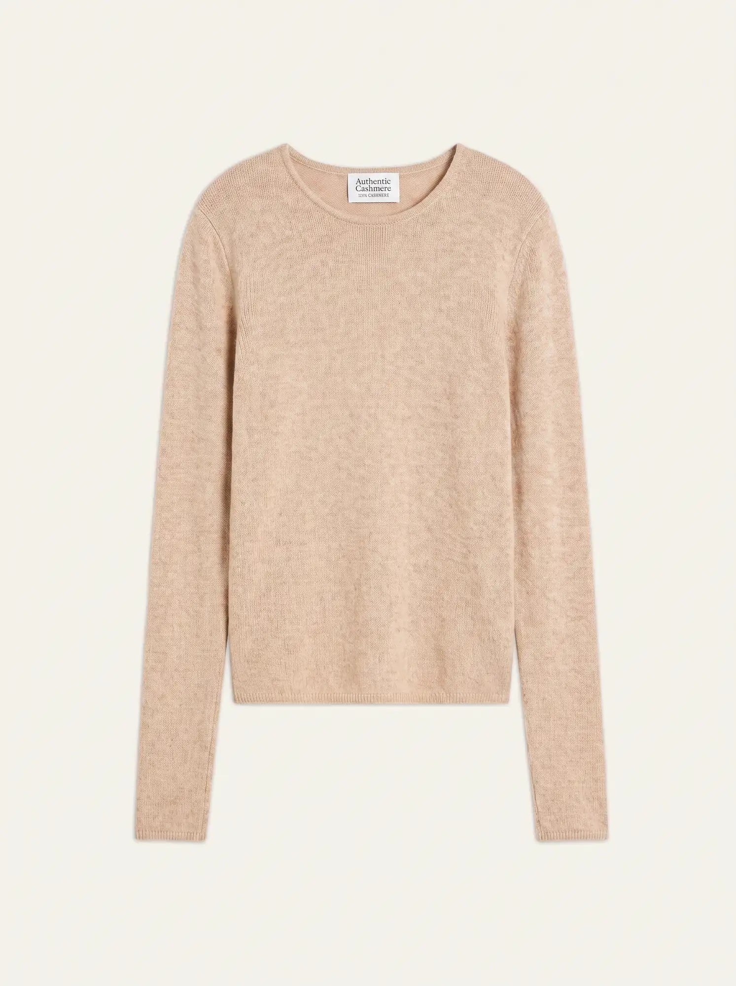 IVY pull col rond 4 fils sable