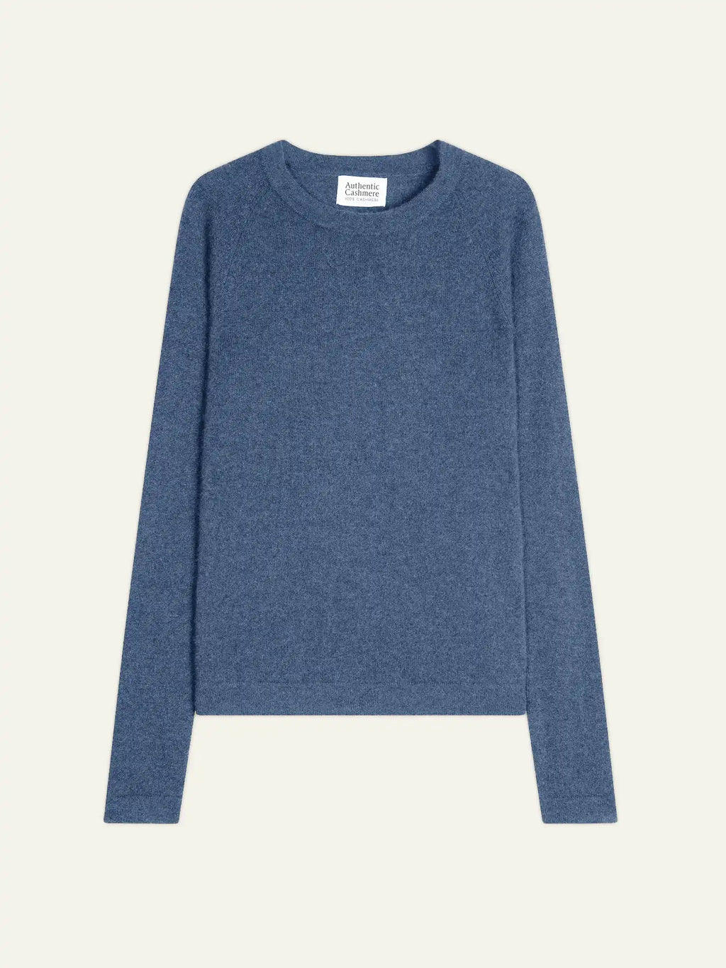 ECRIN pull col rond bleu denim
